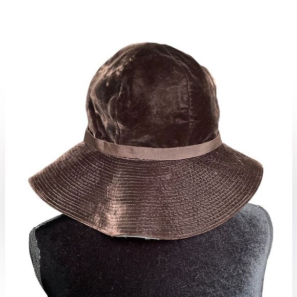 60s Velvet Floppy Hat - Picture 4 of 8